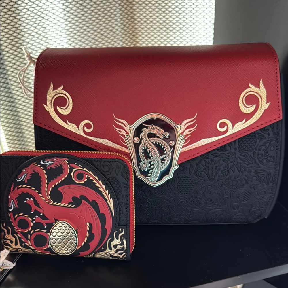 Loungefly House of Dragons Crossbody/ Wallet Set